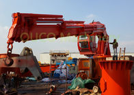 Mainte Deck Folding Boom Crane For Ship / Telescoping Boom Crane Long Life