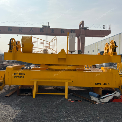 SWL 40T Hydraulic Telescopic Spreader For Container Handling 20ft - 40ft