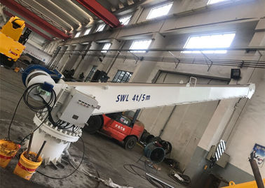 High Safety Electric Jib Crane 4T 5M Boat Lifting Excellent Positioning Performance
